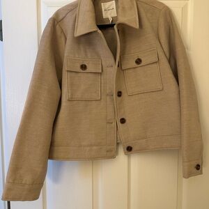 Avec Les Filles Beige Utility Jacket
